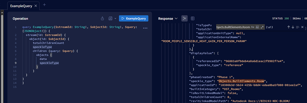 GraphQL query for rooms - Developers - Speckle Community