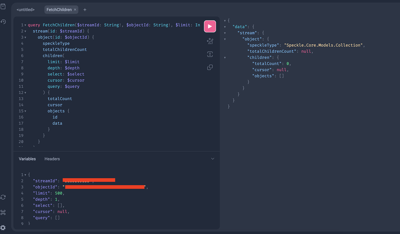 Missing model definitions in GraphQL response - Help - Speckle Community