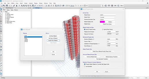 Material properties non-null