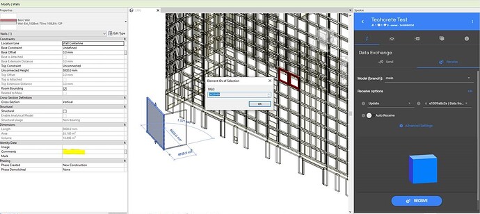 Received excel data into Revit but no update to the comments parameter