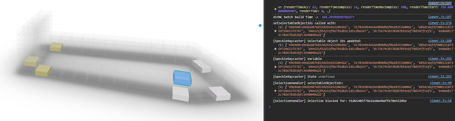 Prevent selection of filtered objects in Speckle viewer API ...